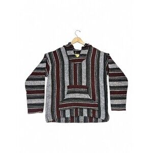Iguana Jack Men's‎ Baja Hoodie Striped Pullover XL